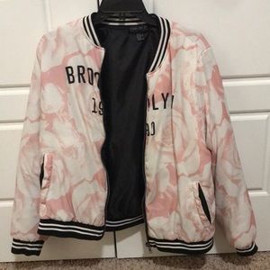 Rose Bomber Jacket “Brooklyn 1990”